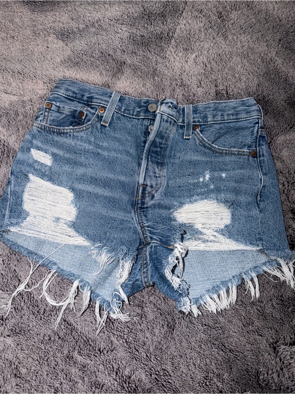 Levi’s 501 Distressed Denim Cutoff Shorts
